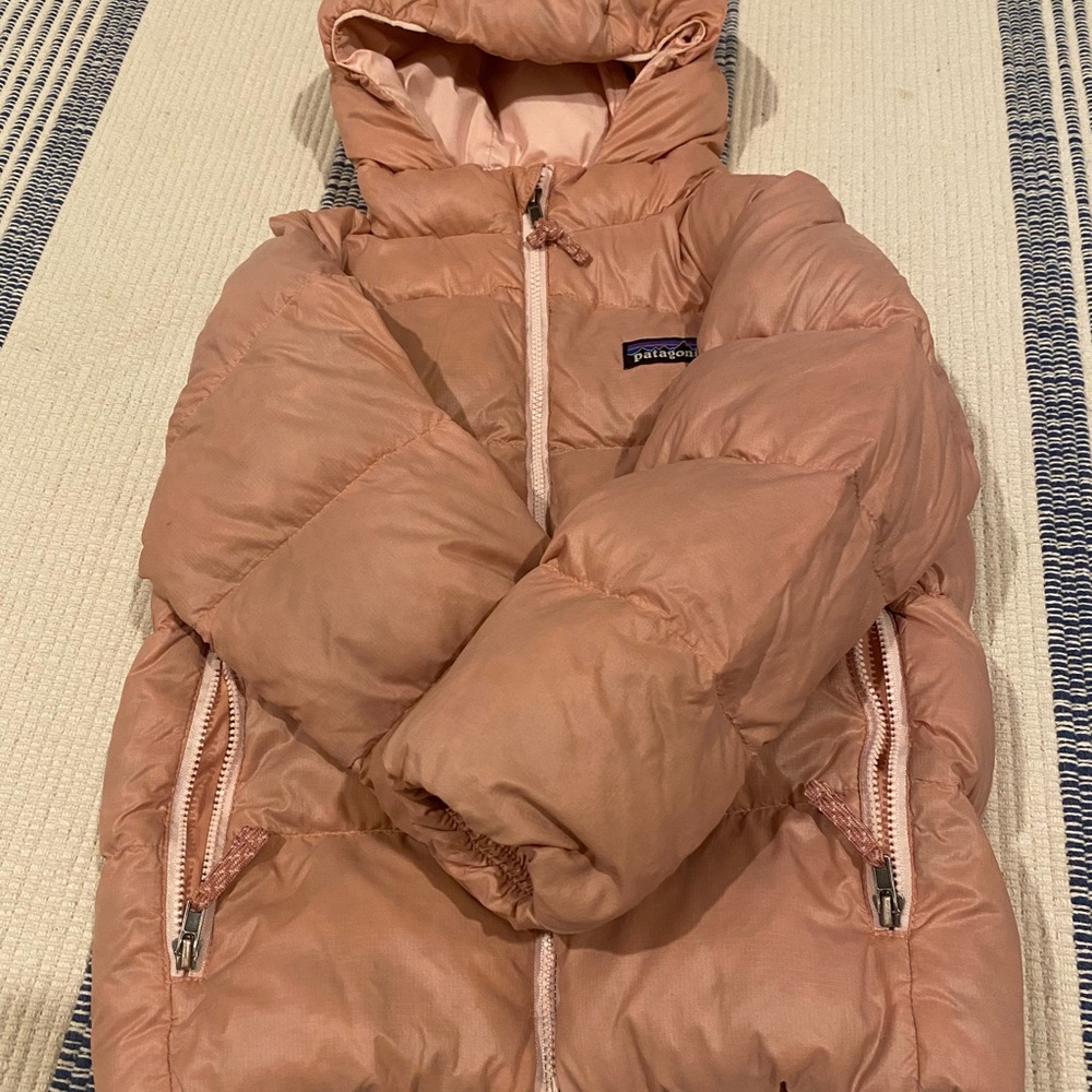 Patagonia Light Pink Hi-Loft Down Jacket